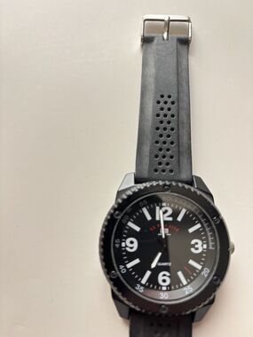 Mens US Polo Assn. Watch- Black Band- Needs Battery